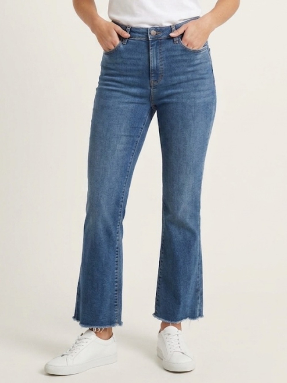 Nine West Blue Wide-Leg Bootcut Flare Jeans